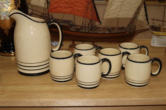 Two boxes of mixed Susie Cooper teaware, vases and lemonade set